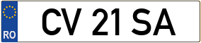 Truck License Plate